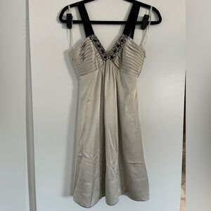 BCBG Maxazria Champagne Beaded Dress